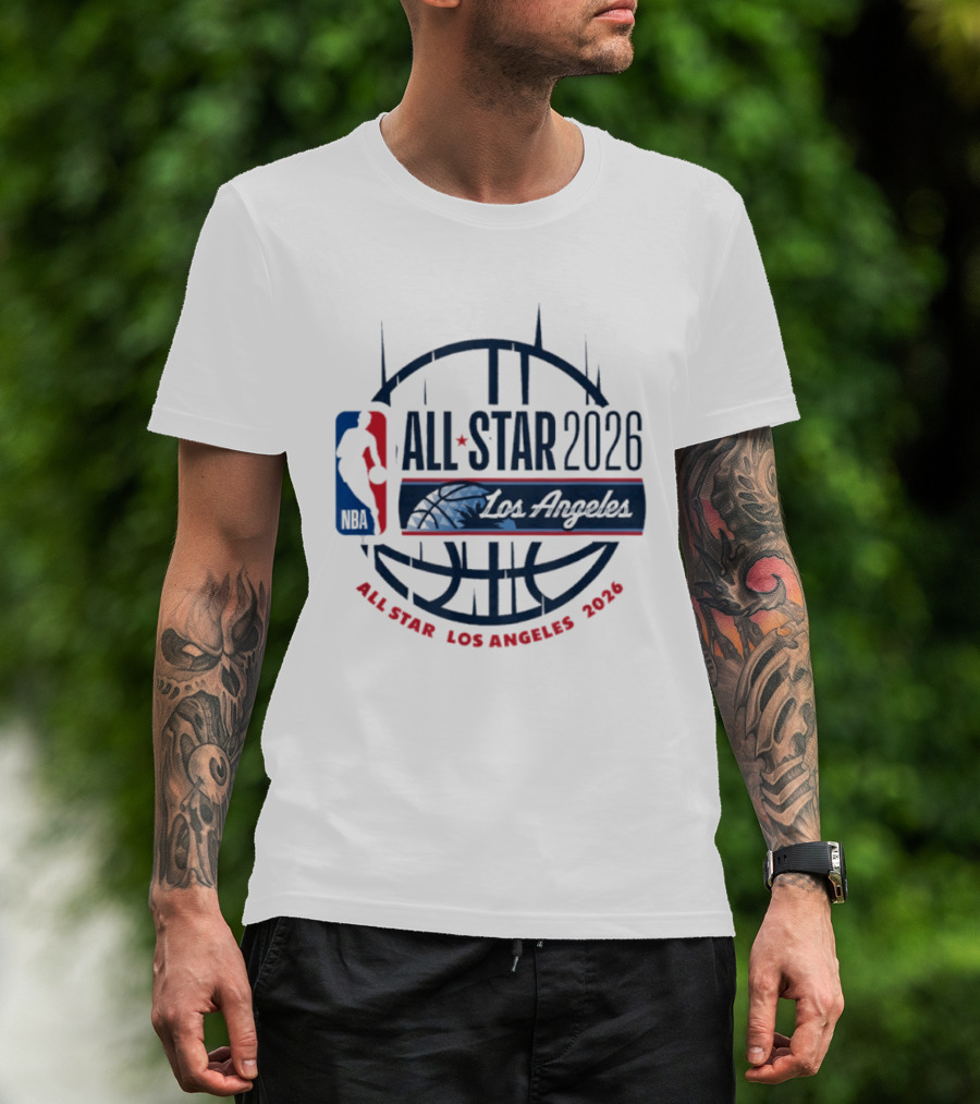 NBA All Star 2026 Los Angeles Basketball Event T-Shirt
