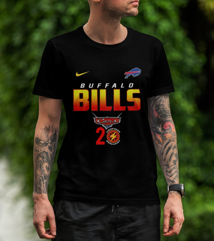 Buffalo Bills Nike Lightning Cars 20th Anniversary T-Shirt
