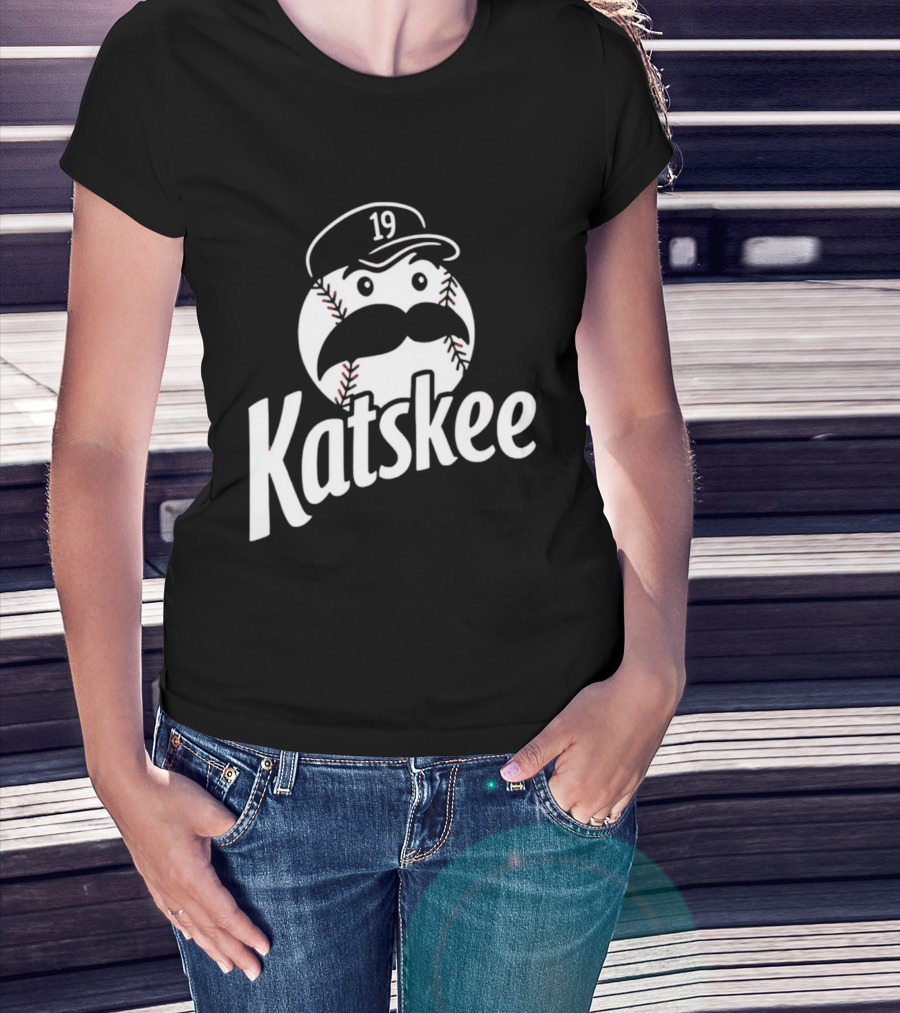 Katskee 19 Baseball Mustache Character With Nebraska T-Shirt