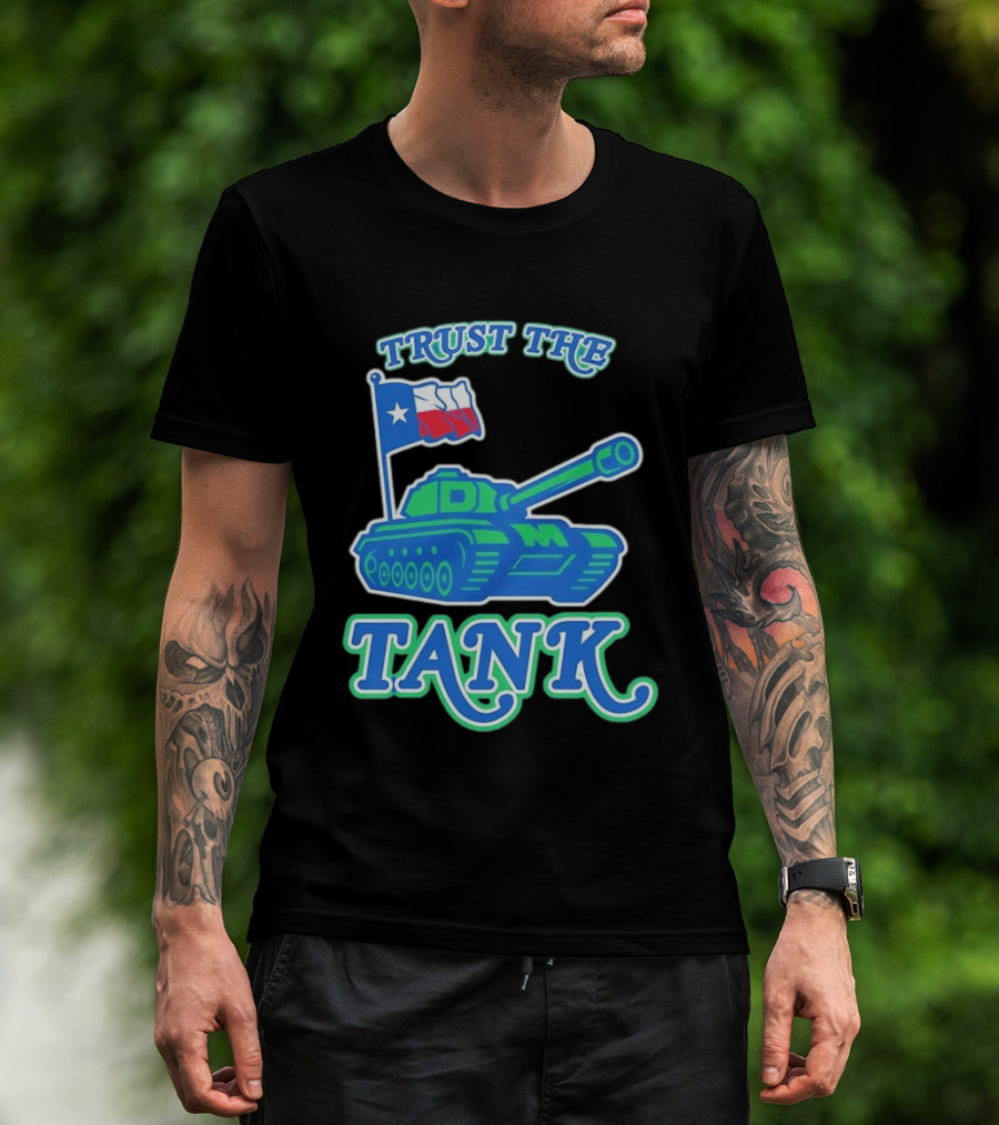 Trust The Tank Dallas Mavericks Texas Flag Tank T-Shirt