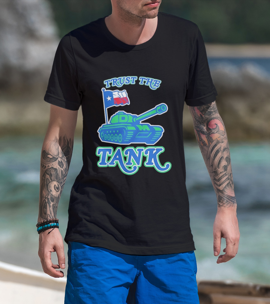 Trust The Tank Dallas Mavericks Texas Flag Tank T-Shirt