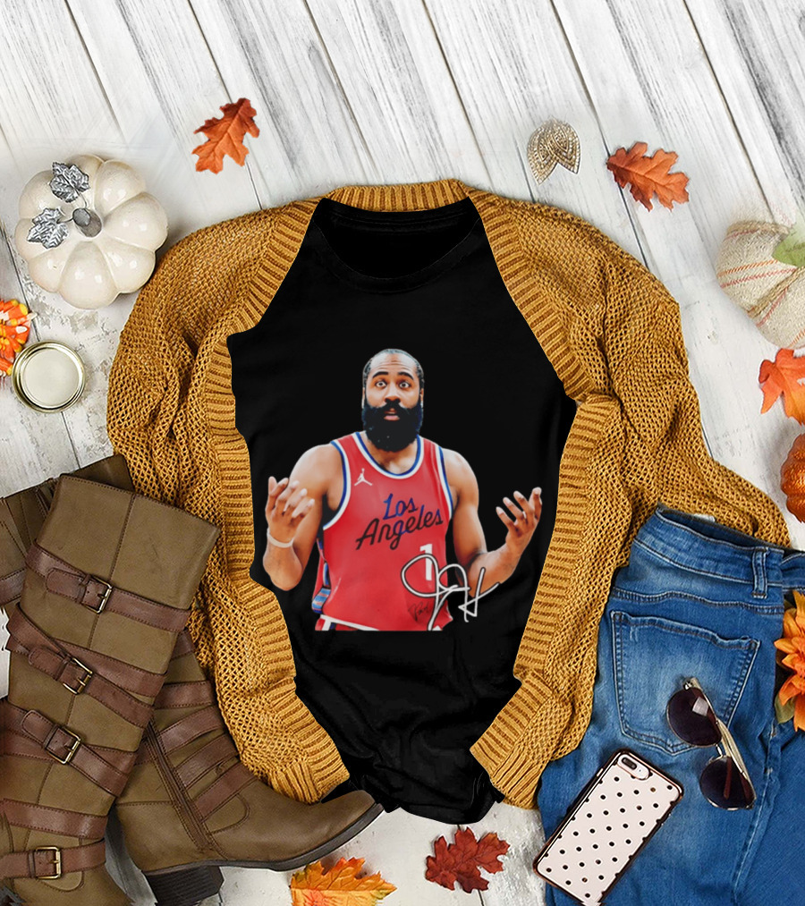 James Harden Los Angeles Basketball Jersey Player Collage T-Shirt