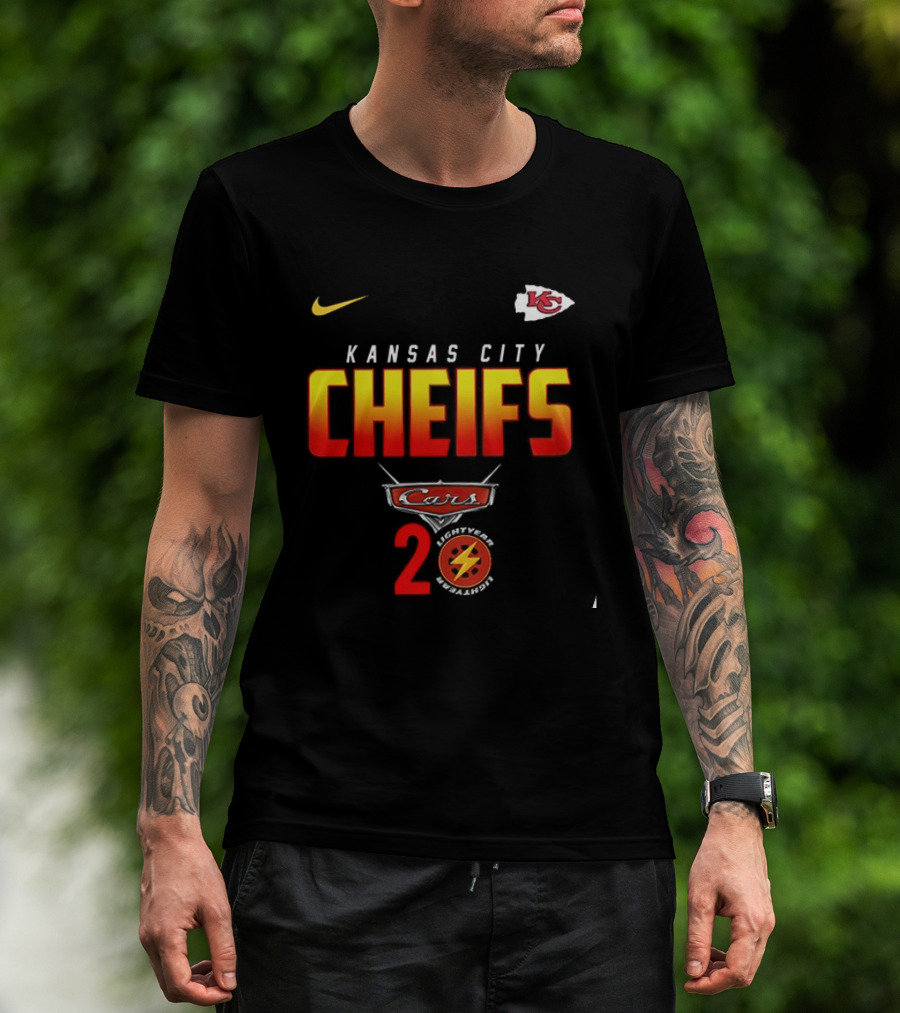 Kansas City Chiefs Cars 20th Anniversary Nike T-Shirt