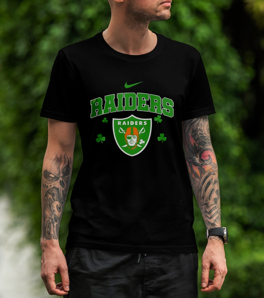 Las Vegas Raiders Irish Witch Soul Shamrock T-Shirt