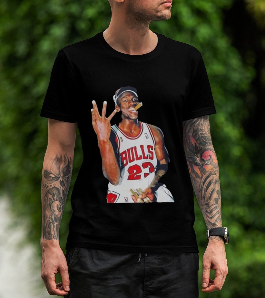 Giannis Antetokounmpo Mj Cigar Chicago Bulls 23 Basketball Legend T-Shirt