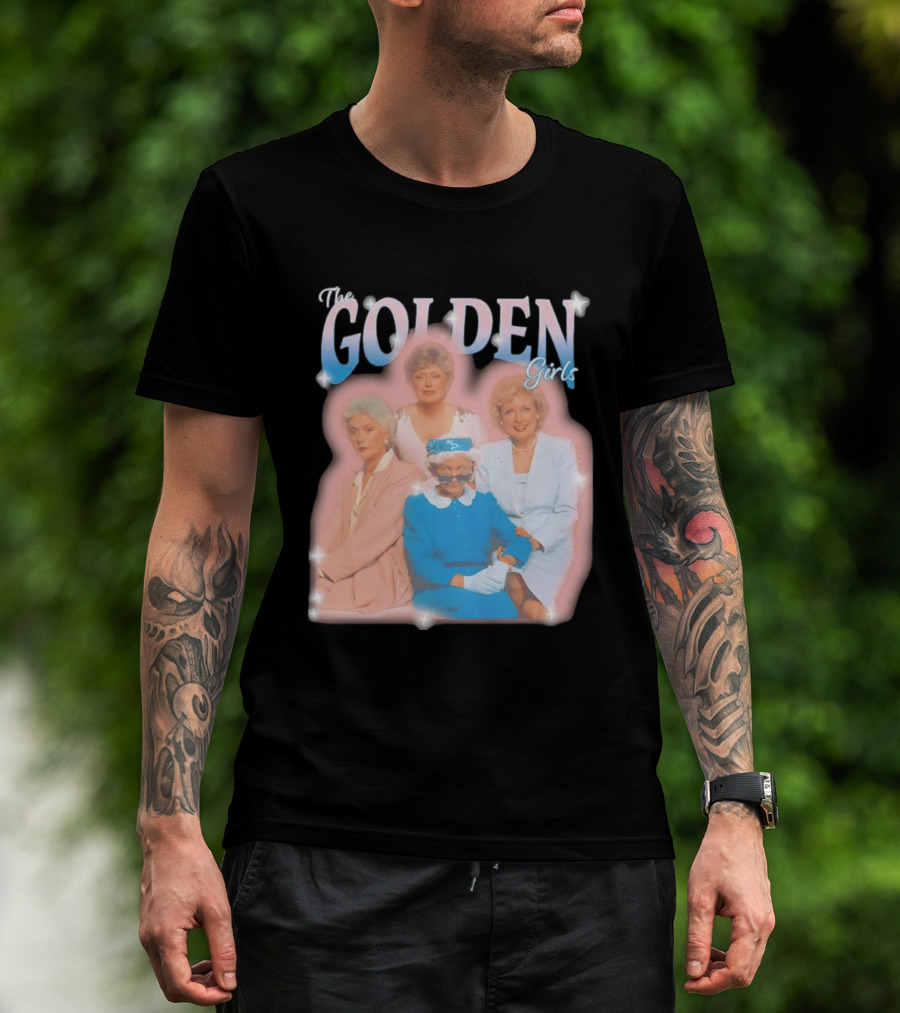 The Golden Girls TV Series Characters With Sparkling Pastel T-Shirt