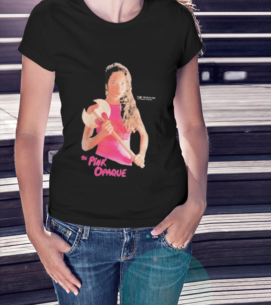 The Pink Opaque Woman Holding Axe T-Shirt