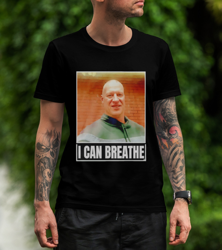 I Can Breathe Text Brick Wall T-Shirt