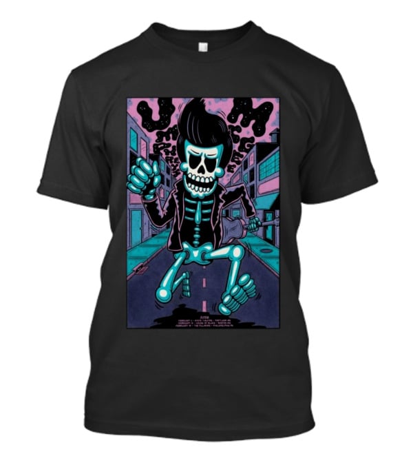 Umphrey's McGee Skeleton February 11 13 2026 Portland Boston Philadelphia Concert Tour T-Shirt