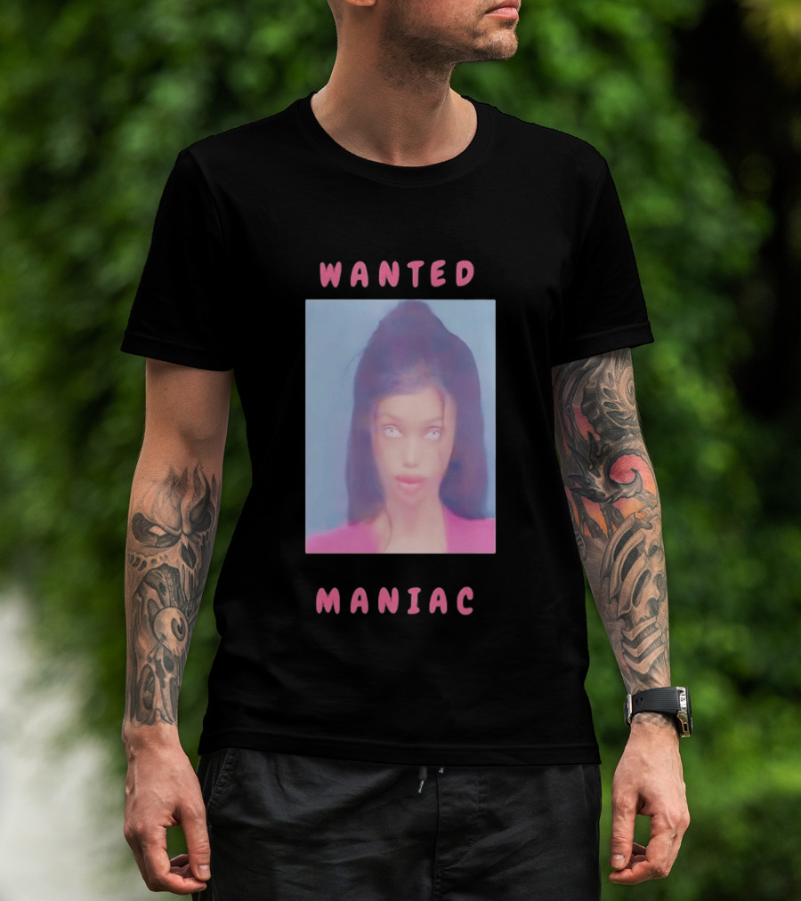 Wanted Maniac 2026 Surreal Doll Aesthetic With Glowing Eyes T-Shirt