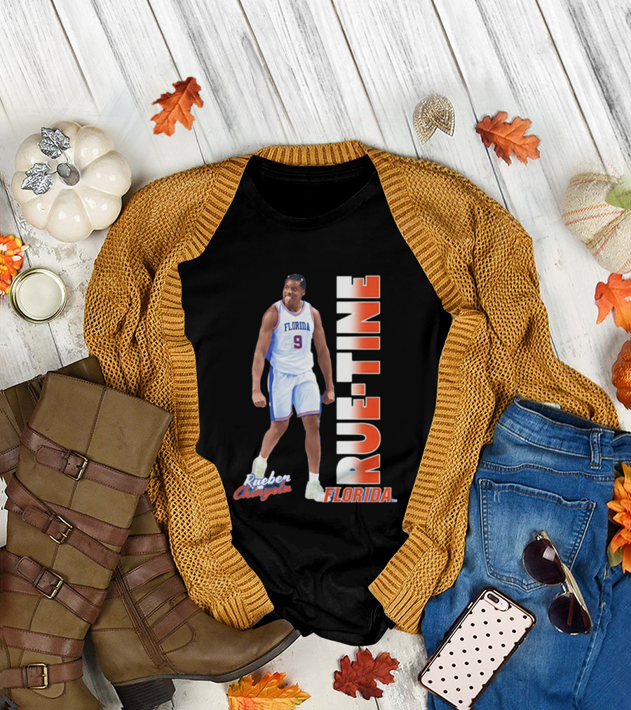 Rueben Chinyelu Florida Gators 9 RUE TINE Basketball T-Shirt