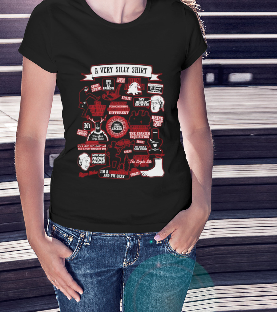 Very Silly This Is An Ex Parrot Spam Spanish Inquisition Bring Out Your Dead T-Shirt