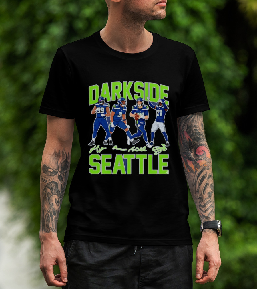 Dark Side Seattle Williams Emmanwori Jones Witherspoon Football Team Players T-Shirt