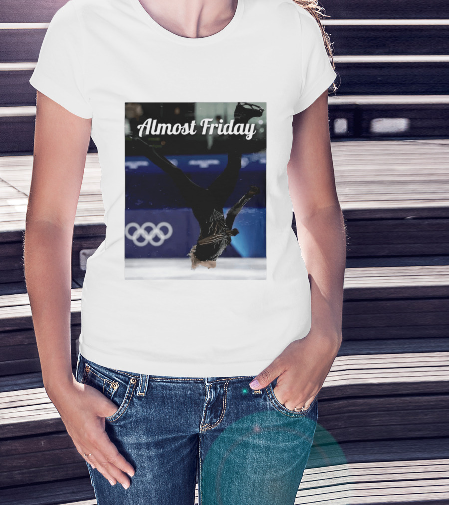 Almost Friday Skating Backflip Olympics Iconic Moment T-Shirt