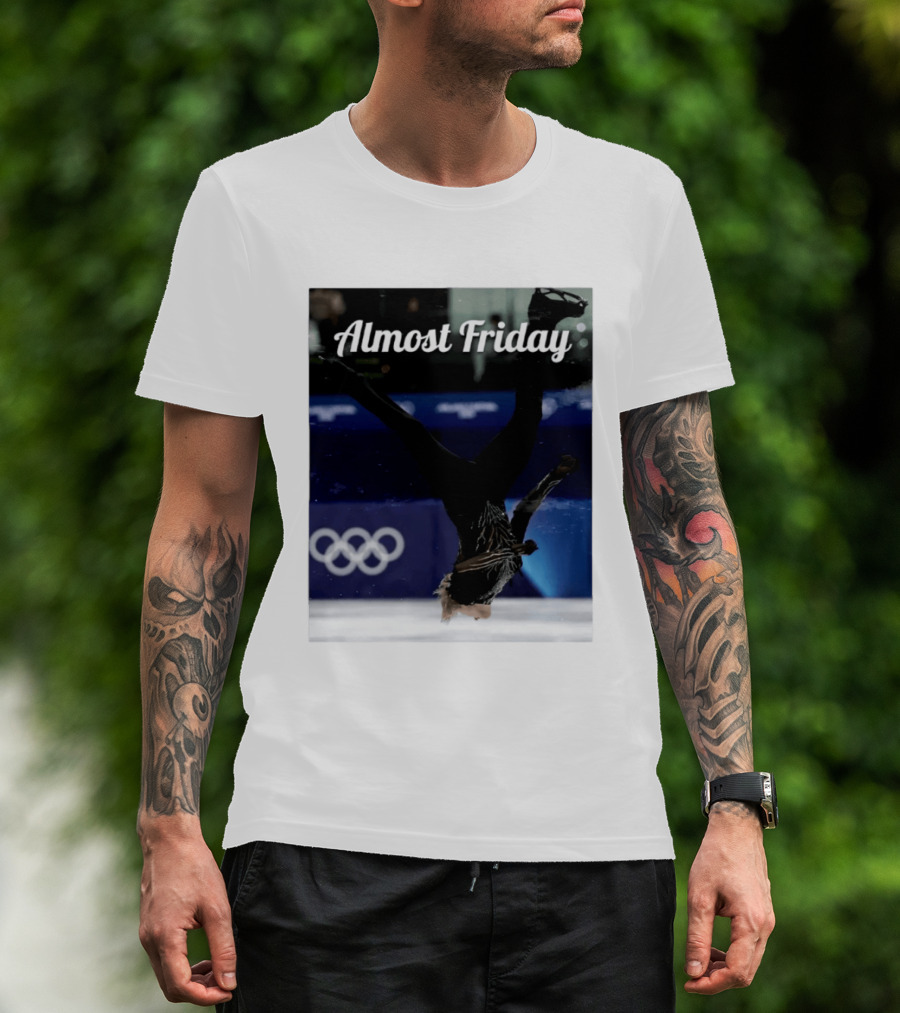 Almost Friday Skating Backflip Olympics Iconic Moment T-Shirt