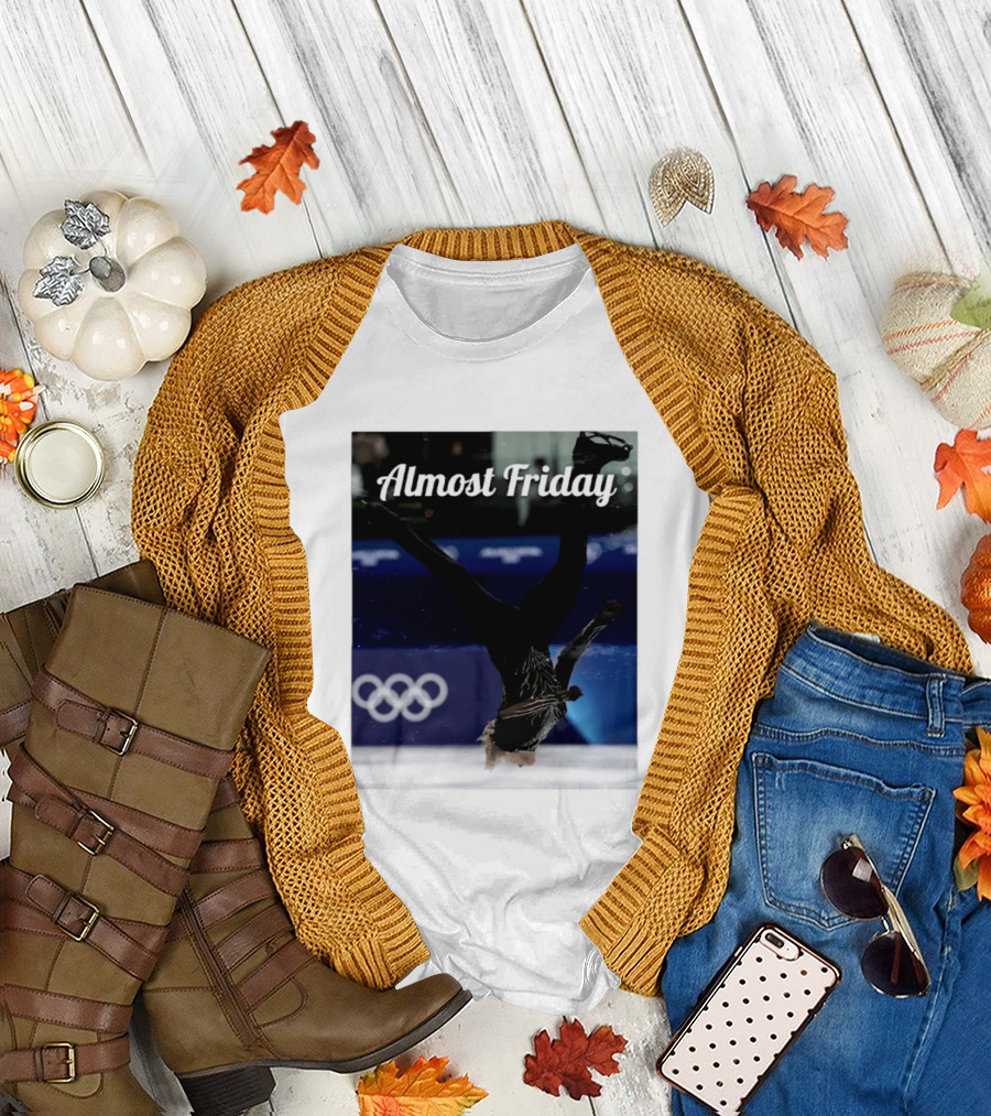 Almost Friday Skating Backflip Olympics Iconic Moment T-Shirt