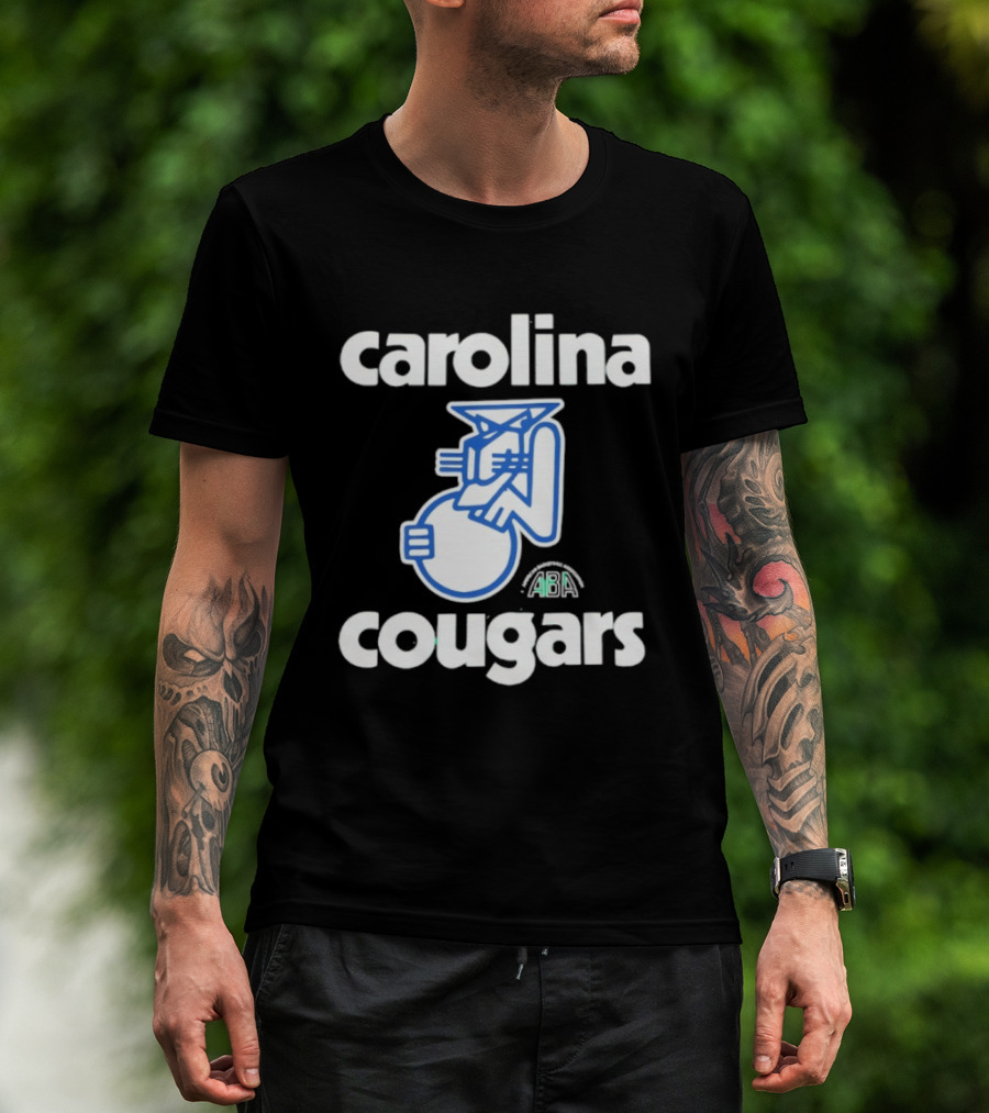 Carolina Cougars ABA Retro Basketball Team T-Shirt