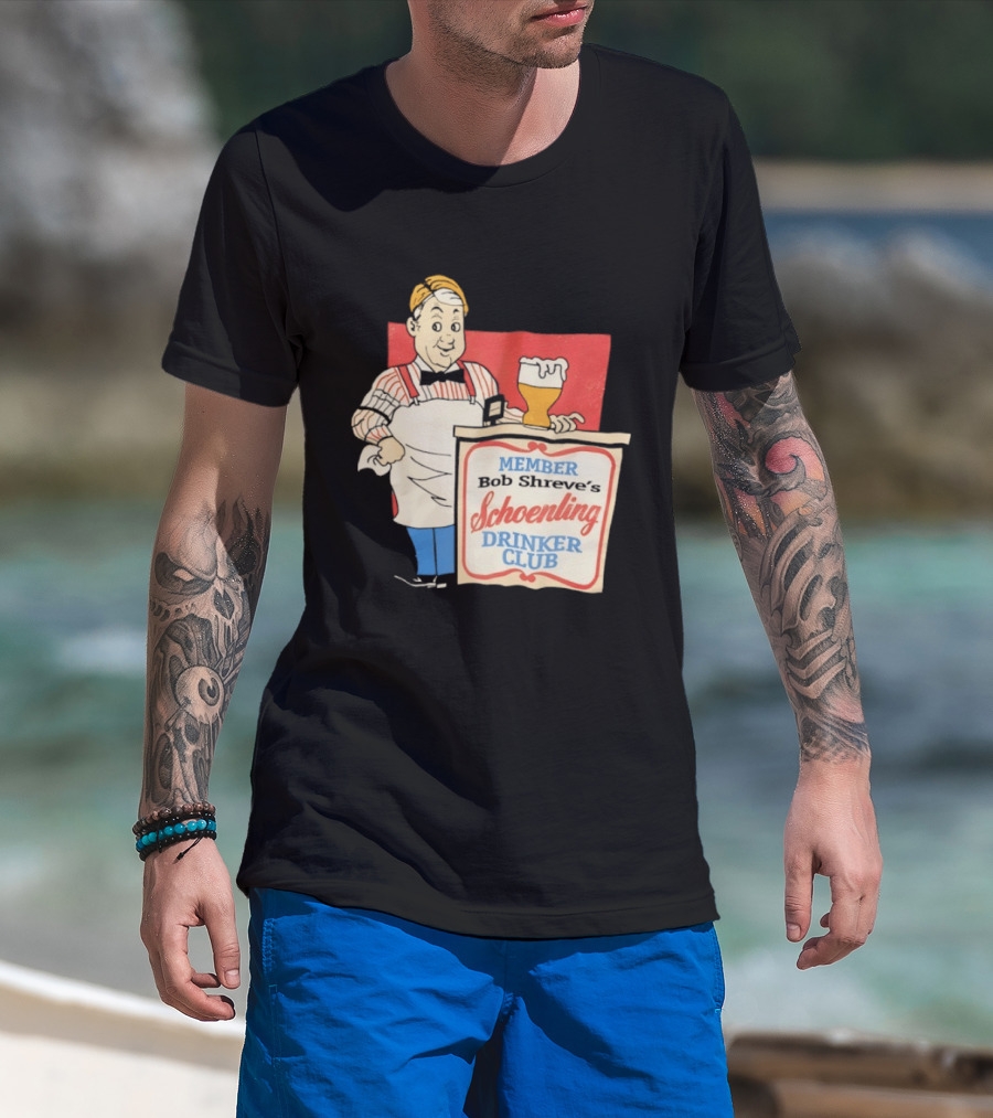 MEMBER Bob Shreve's Schoenling Drinker Club Beer T-Shirt