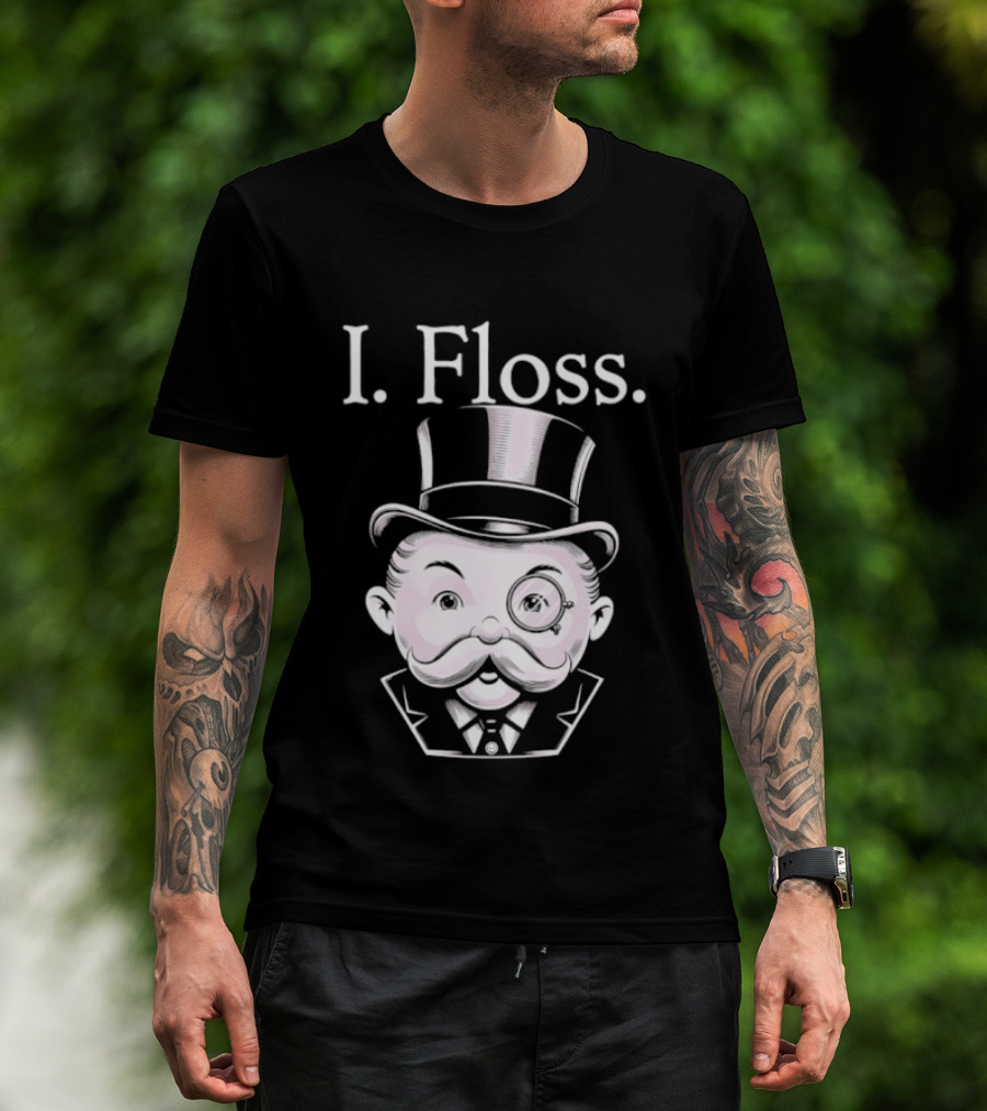 Rich Uncle Pennybags I Floss Iconic Monopoly T-Shirt