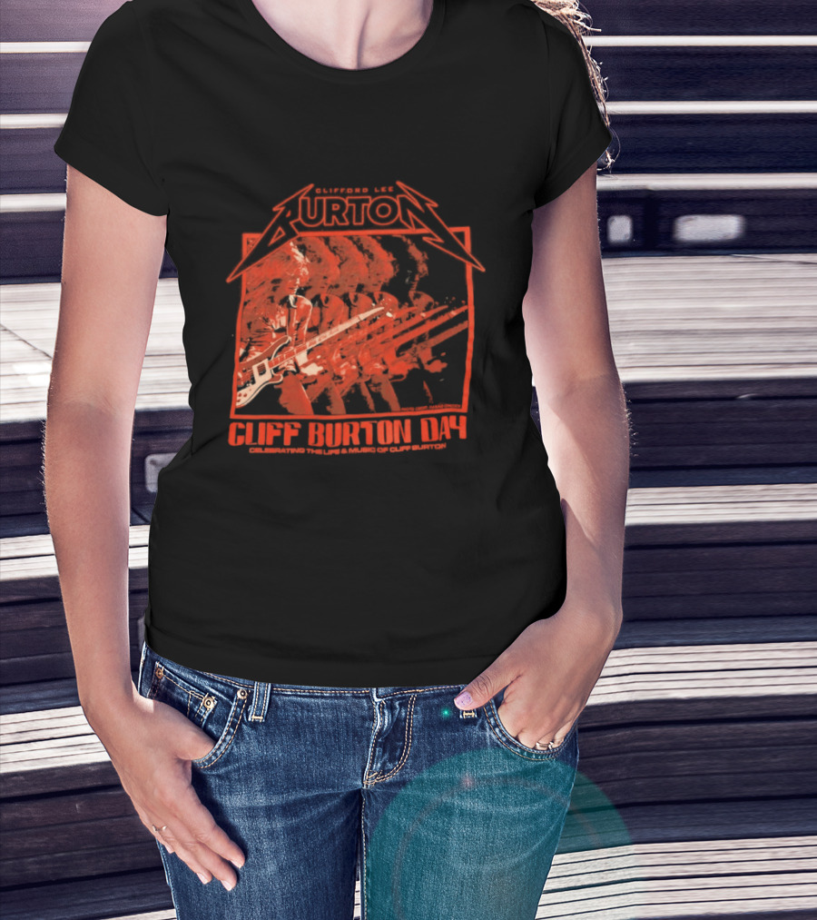 Clifford Lee Burton Cliff Burton Day 2025 Celebrating The Life And Music T-Shirt