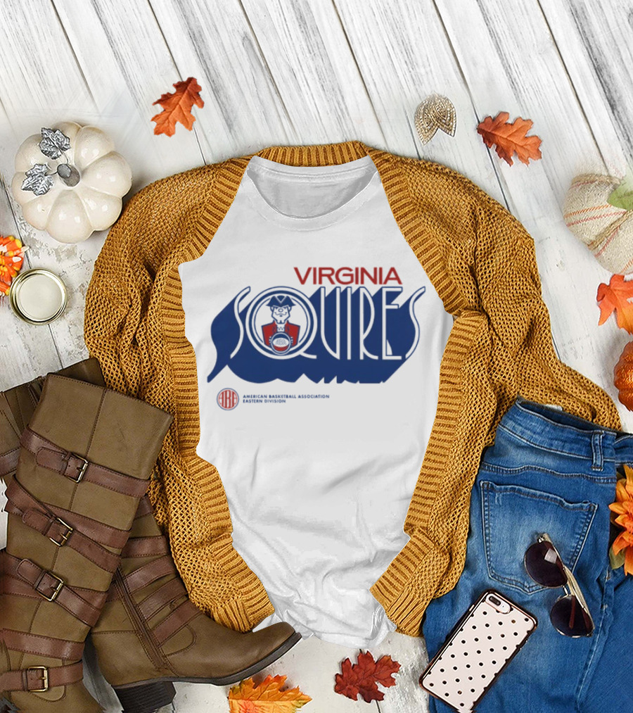 Virginia Squires Retro Wordmark American Basketball Association T-Shirt