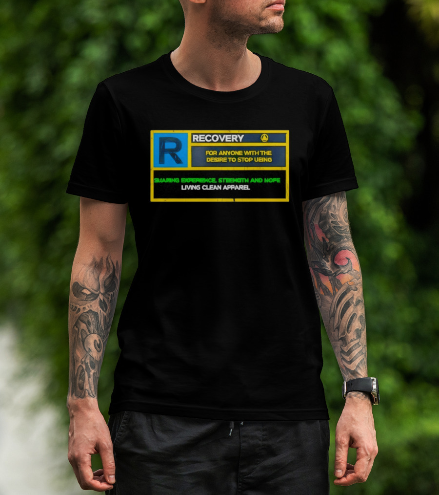 Recovery For Anyone With The Desire To Stop Ueing Sharing Experience Strength And Hope Living Clean T-Shirt
