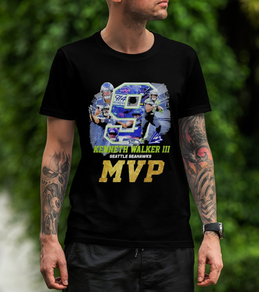 Kenneth Walker III Seattle Seahawks MVP 9 T-Shirt