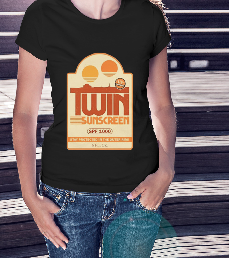 Twin Sunscreen SPF 1000 UV Extreme Stay Protected In The Outer Rim 6 Fl. Oz T-Shirt