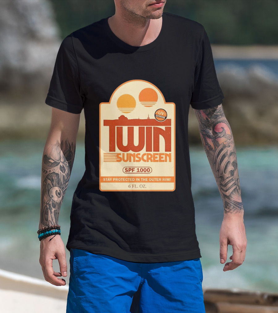 Twin Sunscreen SPF 1000 UV Extreme Stay Protected In The Outer Rim 6 Fl. Oz T-Shirt