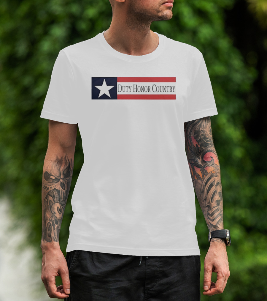 Duty Honor Country Star And Stripes Flag T-Shirt