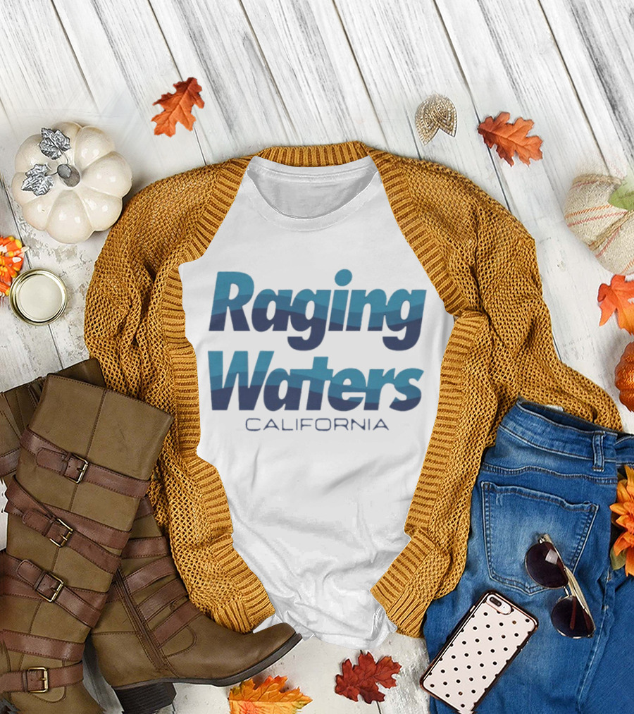 Raging Waters California Waterpark Adventure Blue T-Shirt