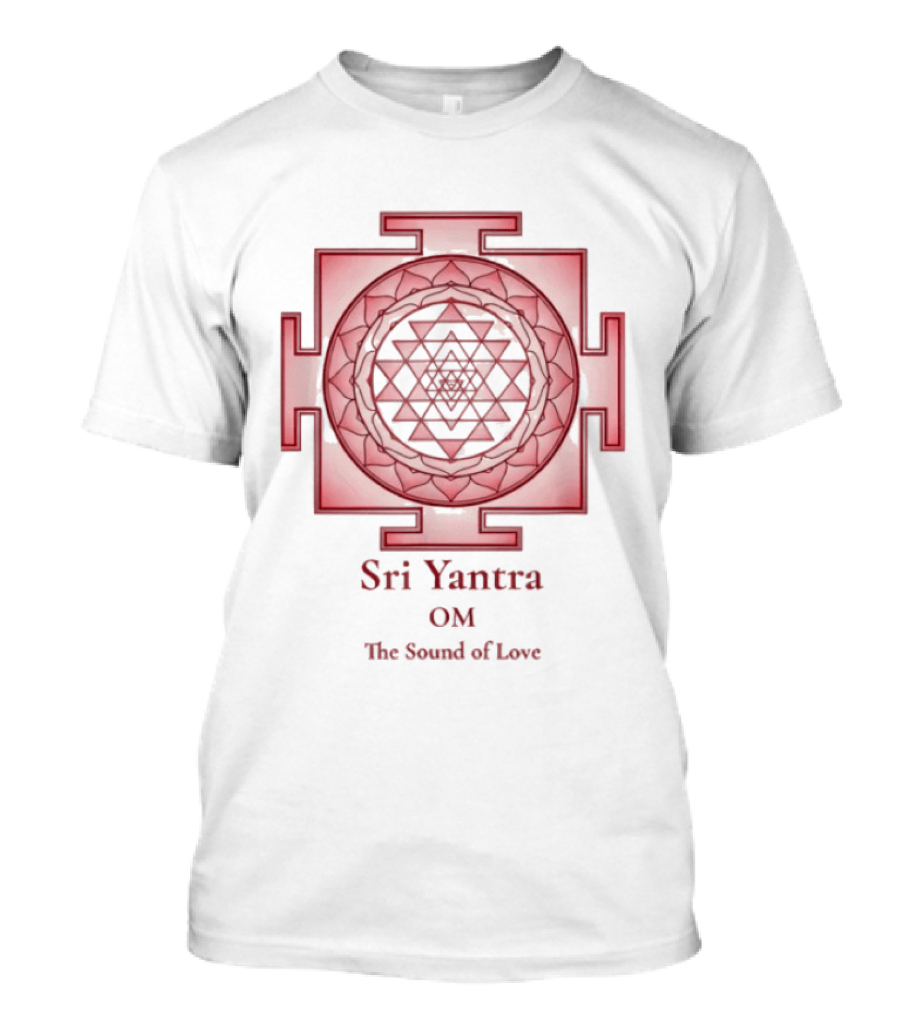 Sri Yantra OM The Sound Of Love Mandala Sacred Geometry Spiritual T-Shirt