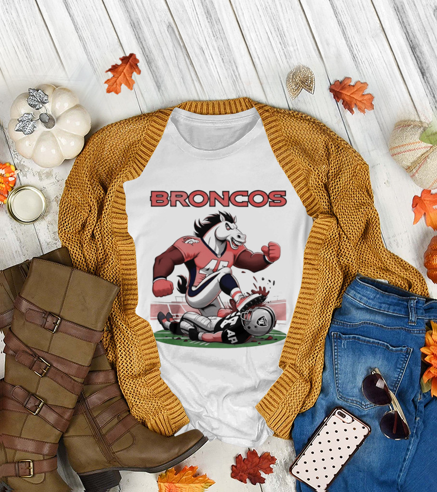 Denver Broncos vs Raiders Beat Rivals Football Showdown T-Shirt