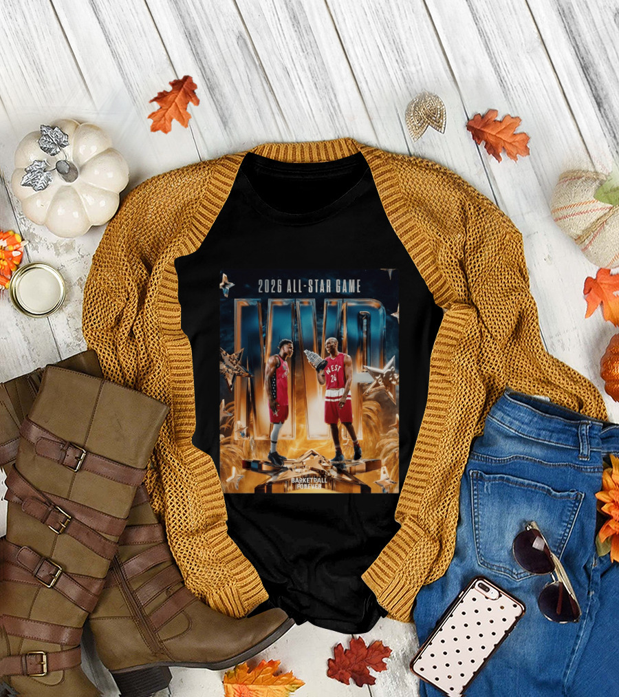 2026 All Star Game MVP Anthony Edwards Kobe Bryant Basketball Forever T-Shirt