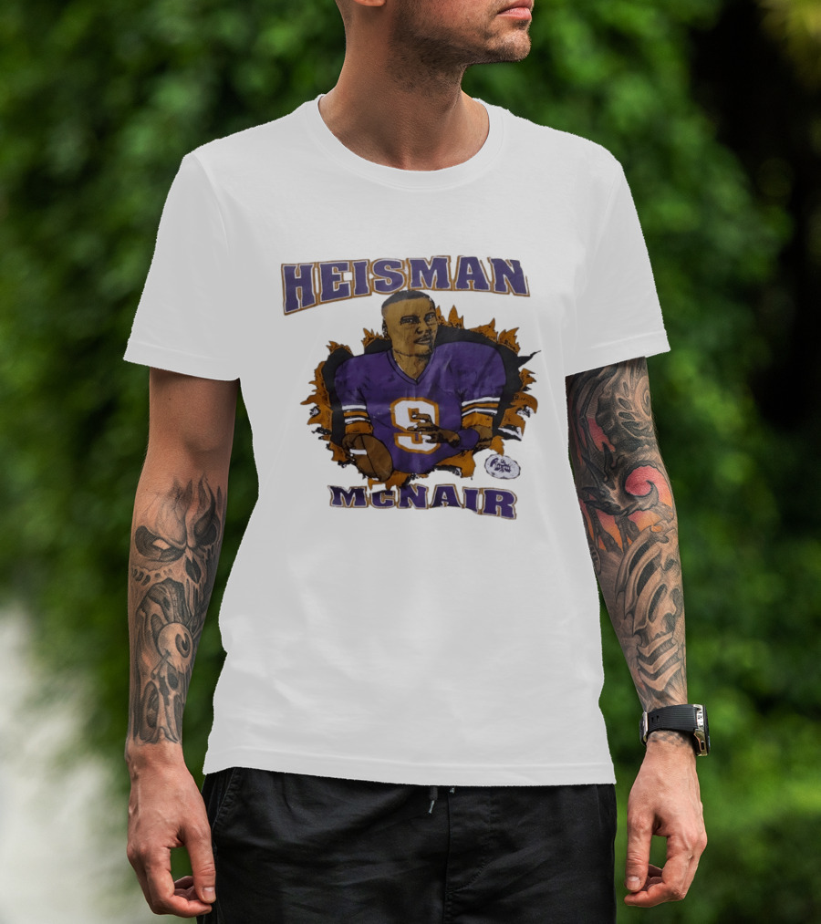 HEISMAN MCNAIR Purple Jersey Football T-Shirt