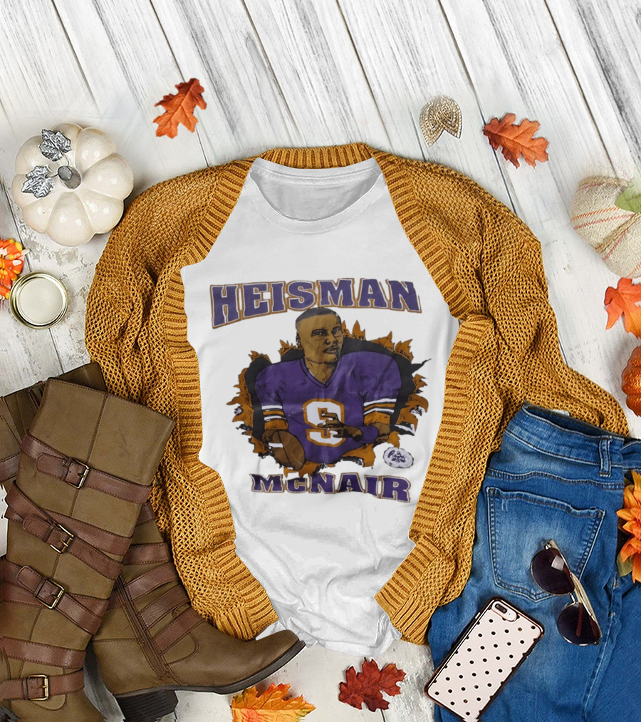 HEISMAN MCNAIR Purple Jersey Football T-Shirt