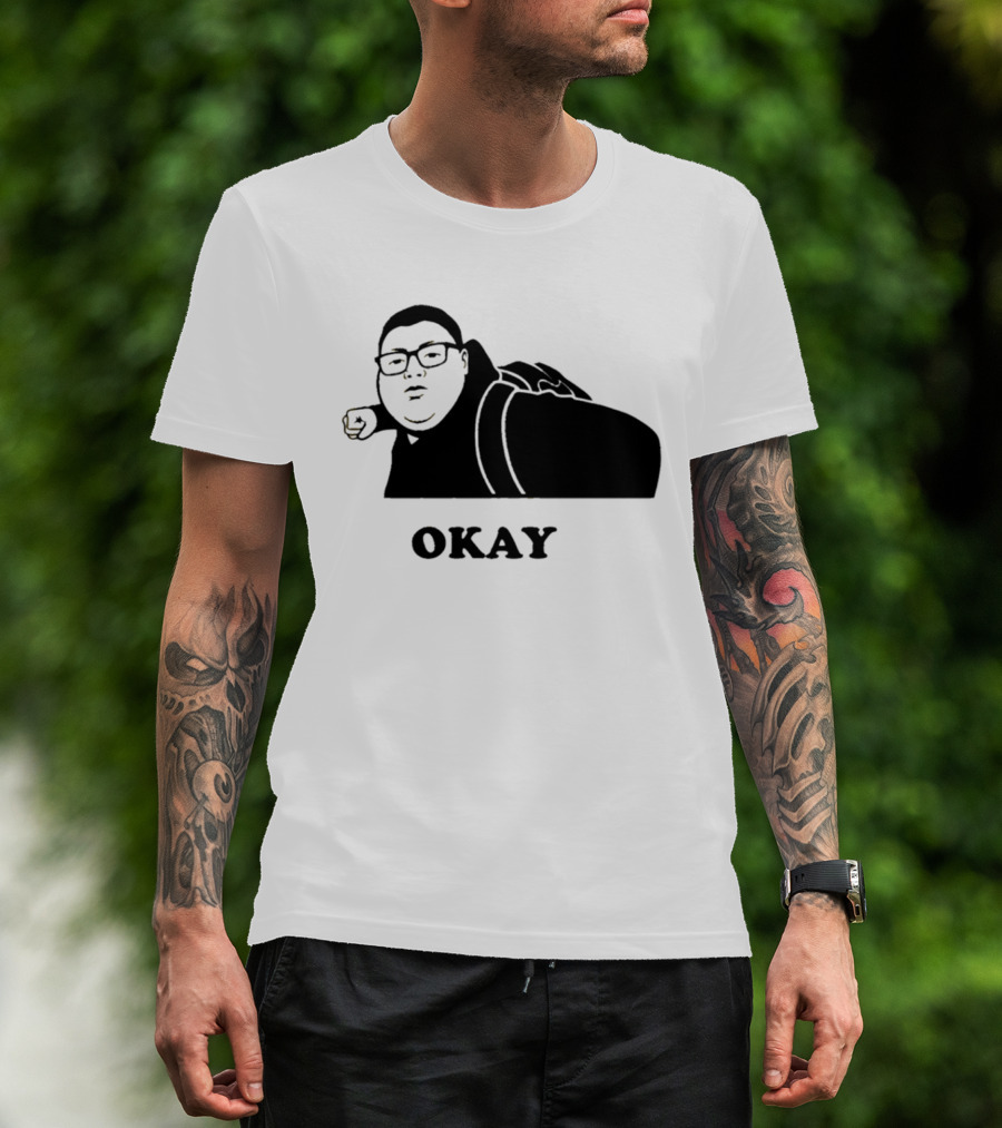 Okay Meme Black And White T-Shirt