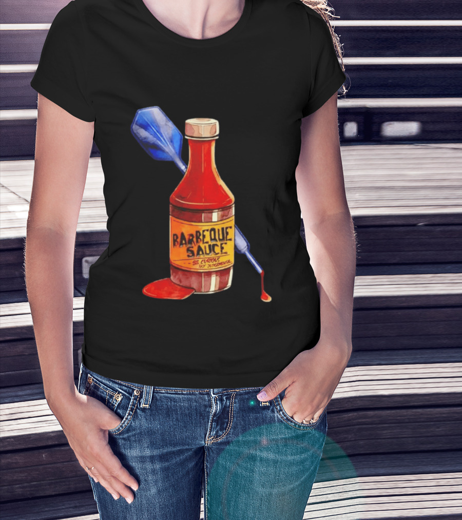 Barbecue Sauce Be Curious Not Judgmental Darts Bottle T-Shirt