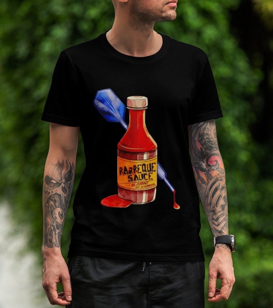 Barbecue Sauce Be Curious Not Judgmental Darts Bottle T-Shirt