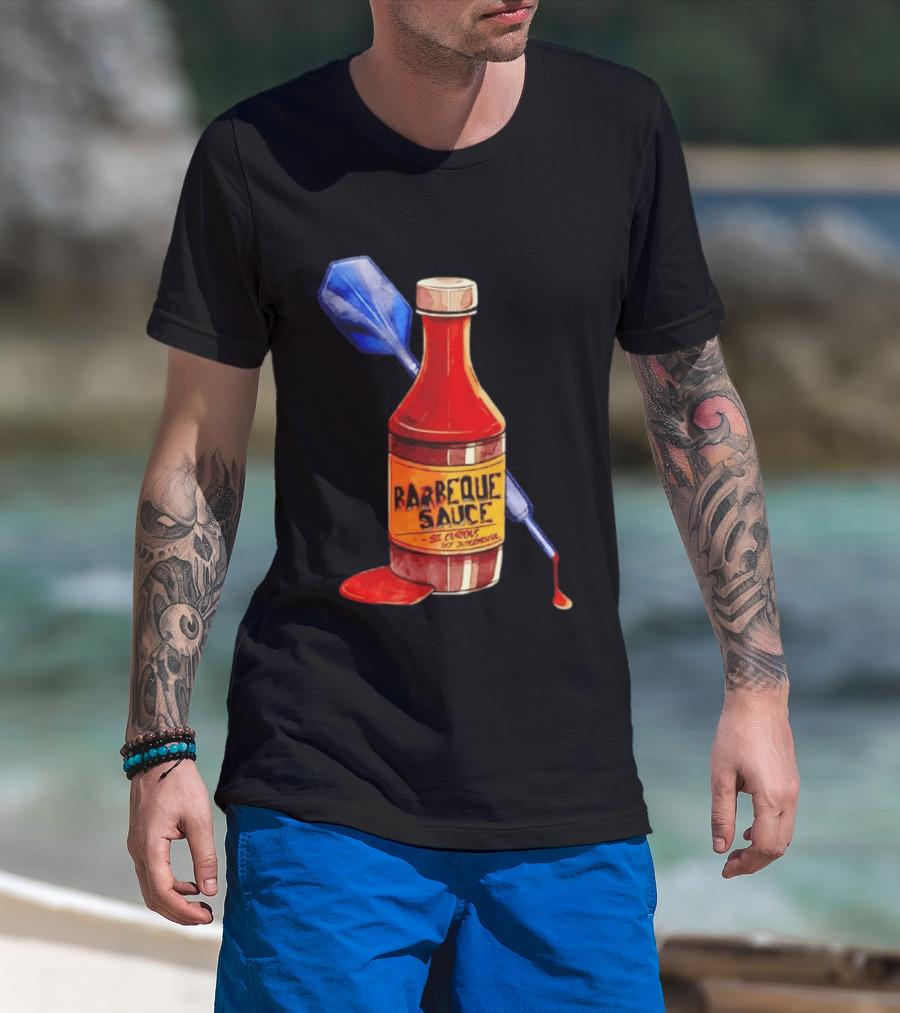 Barbecue Sauce Be Curious Not Judgmental Darts Bottle T-Shirt