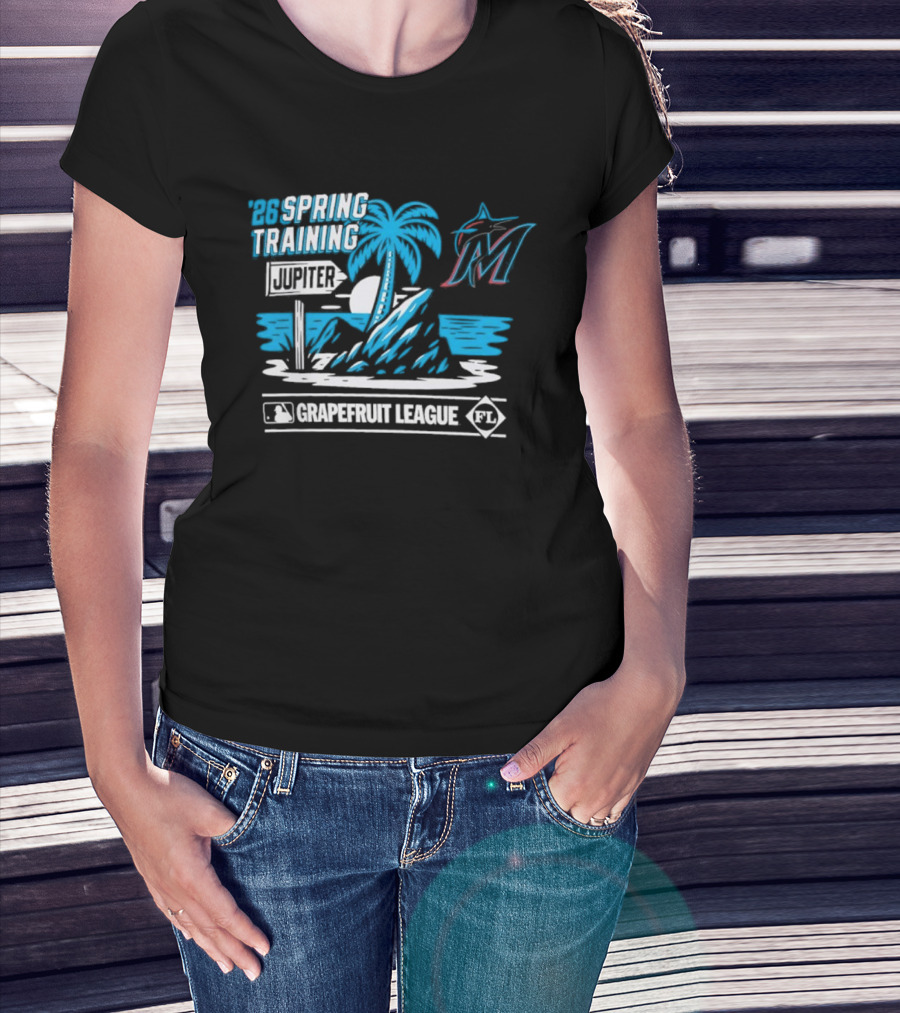 Miami Marlins 2026 Jupiter Grapefruit League Spring Training T-Shirt