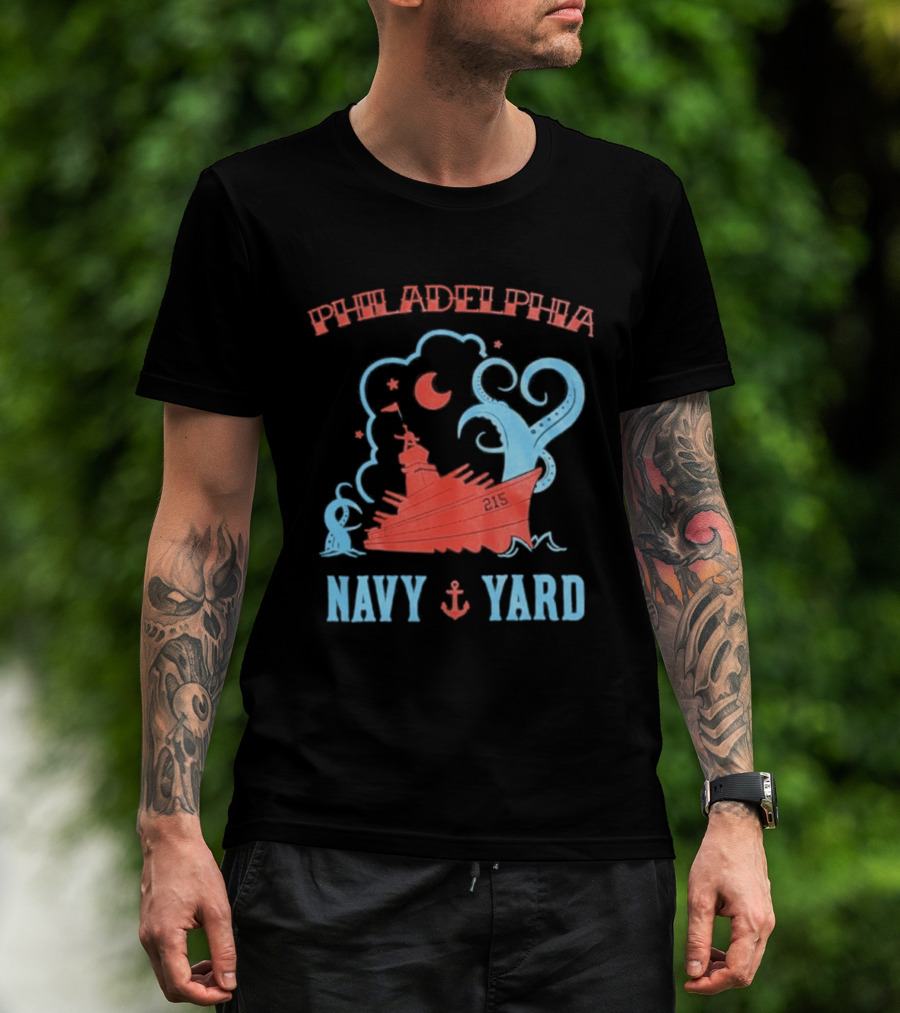 Philadelphia Phillies Navy Yard Anchor Ship T-Shirt