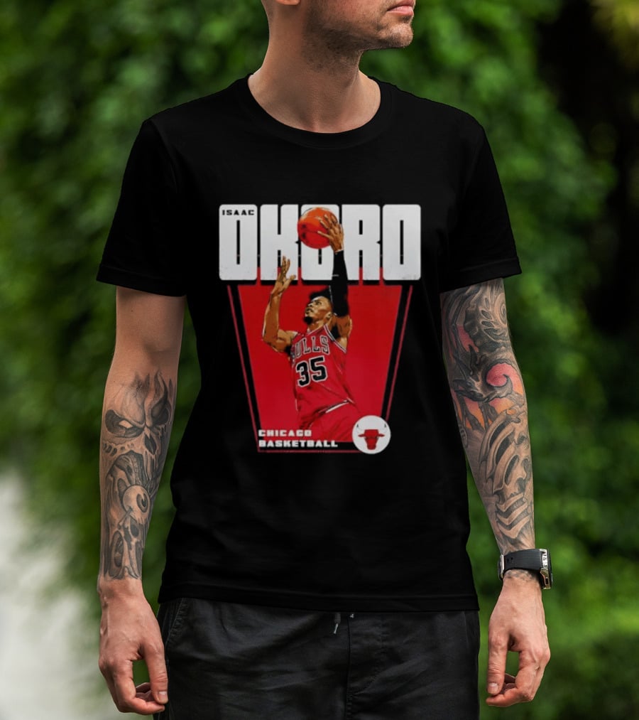 Chicago Basketball Okoro 35 Bulls Dunk T-Shirt