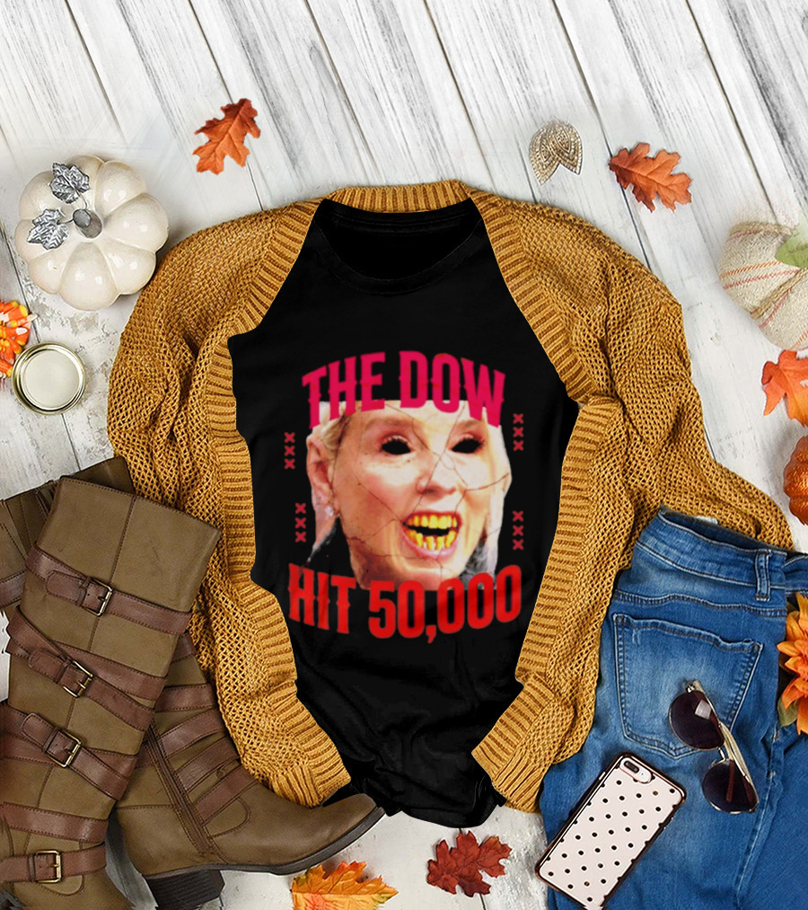 Pam Bondi The Dow Hit 50 000 Protest Epstein Files T-Shirt