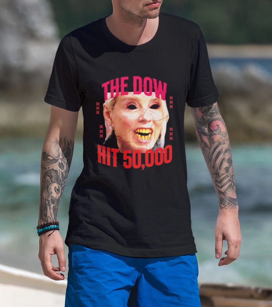 Pam Bondi The Dow Hit 50 000 Protest Epstein Files T-Shirt