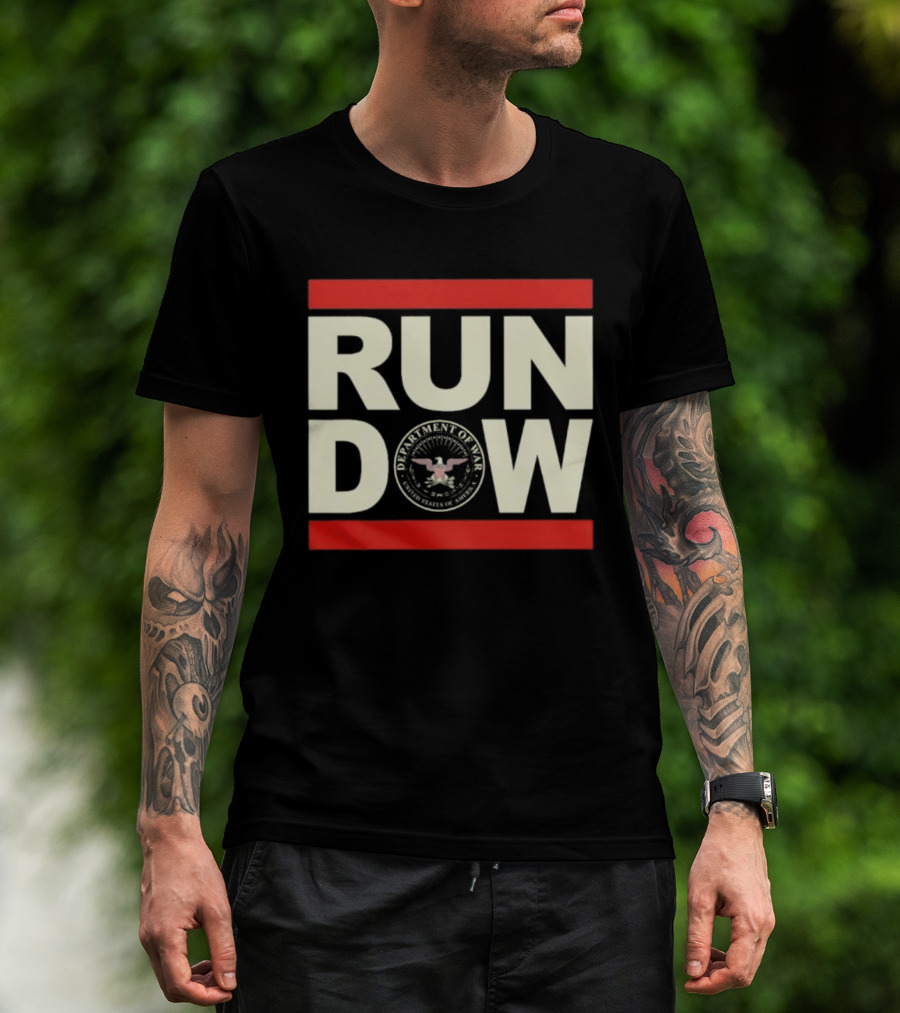 RUN DOW Department Of War Trump Seal T-Shirt