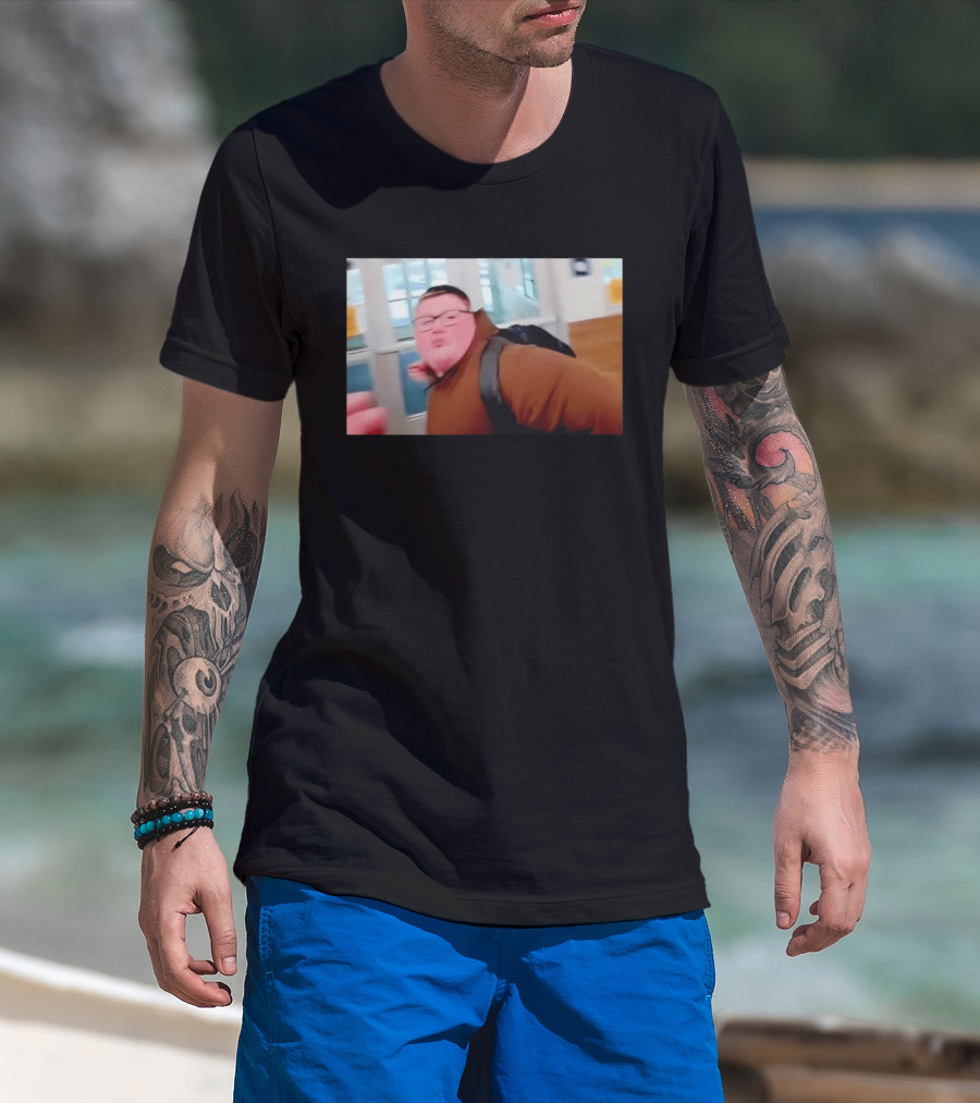 I Support ICE And New Meme 2026 Viral Photo Brown Backpack T-Shirt