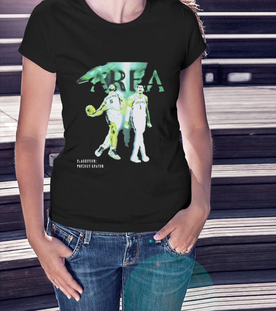 Stephon Castle Victor Wembanyama San Antonio Spurs Area 51 Basketball T-Shirt