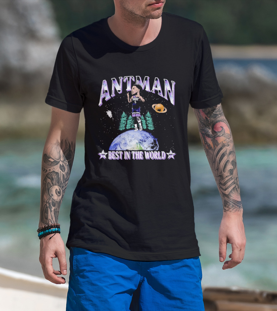ANTMAN Best In The World Minnesota Timberwolves Basketball Planetary T-Shirt
