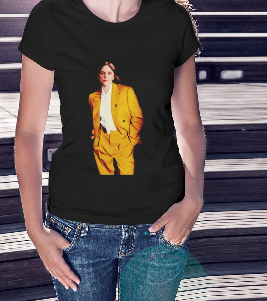 Billie Eilish Yellow Suit Fashion T-Shirt